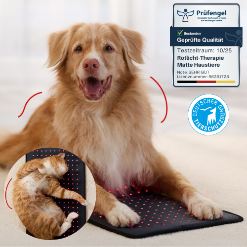 Rotlicht-Therapiematte für Haustiere