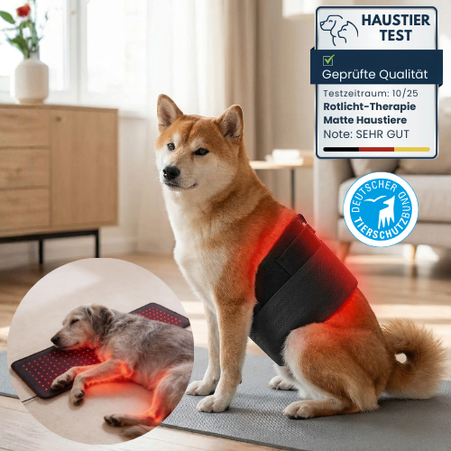 Rotlicht-Therapiematte & Gürtel für Hunde