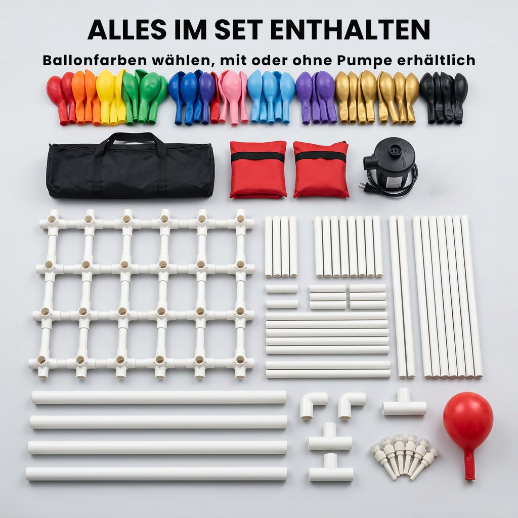 Selbstaufblasendes Ballon-Deko System