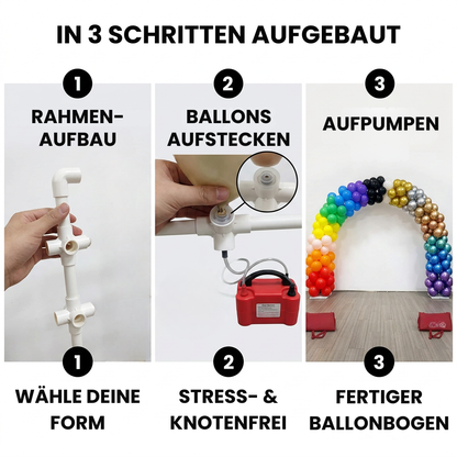 Selbstaufblasendes Ballon-Deko System
